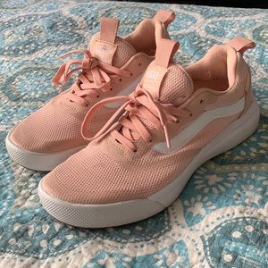 Vans pink ultra range tennis shoes